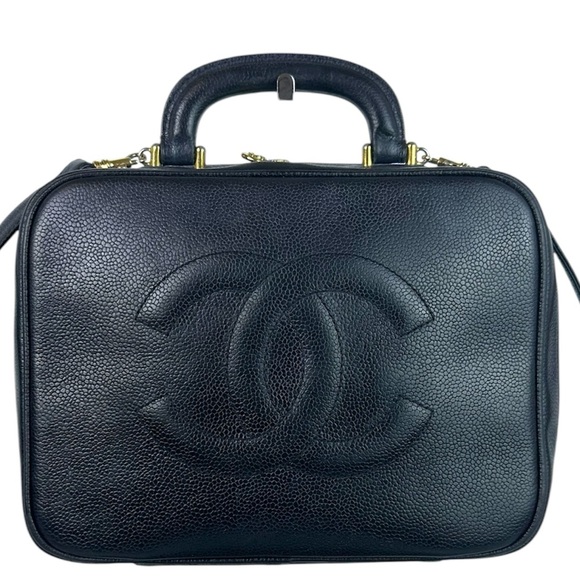 CHANEL CC CAVIAR LEATHER VANITY 2 Way BAG - Picture 1 of 12